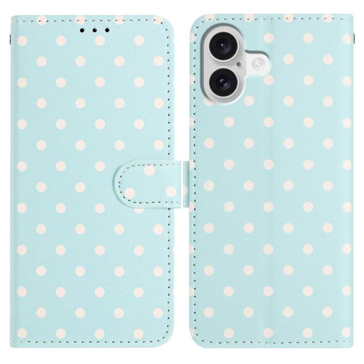 Small Dots Pattern Vegan Leather Phone Case, For iPhone 17e / 16e, For iPhone 17 Pro Max, For iPhone 17 Pro, For iPhone 17, For iPhone Air, For iPhone 16 Pro Max, For iPhone 16 Pro, For iPhone 16 Plus