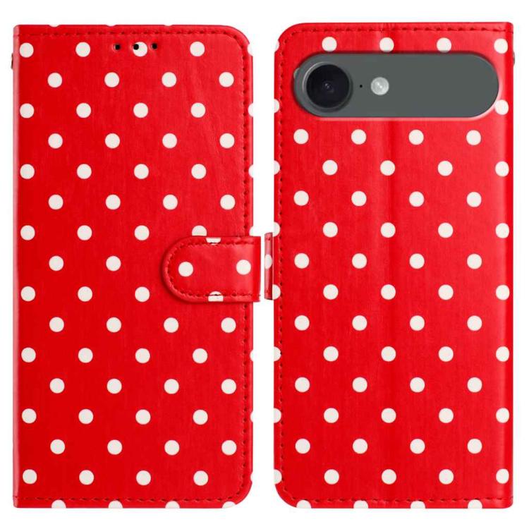 Small Dots Pattern Vegan Leather Phone Case, For iPhone 17e / 16e, For iPhone 17 Pro Max, For iPhone 17 Pro, For iPhone 17, For iPhone Air, For iPhone 16 Pro Max, For iPhone 16 Pro, For iPhone 16 Plus