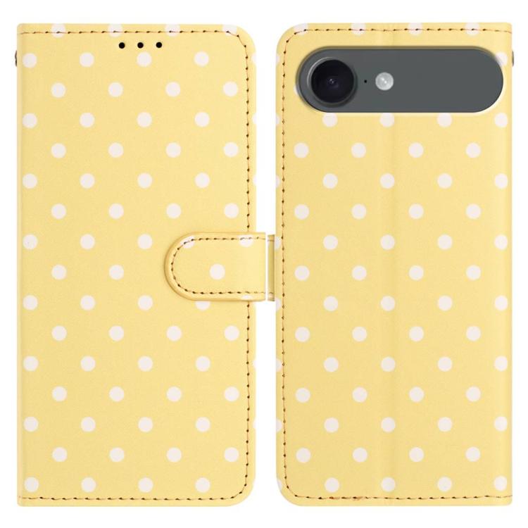 Small Dots Pattern Vegan Leather Phone Case, For iPhone 17e / 16e, For iPhone 17 Pro Max, For iPhone 17 Pro, For iPhone 17, For iPhone Air, For iPhone 16 Pro Max, For iPhone 16 Pro, For iPhone 16 Plus