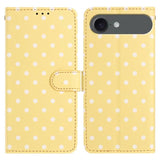 Small Dots Pattern Vegan Leather Phone Case, For iPhone 17e / 16e, For iPhone 17 Pro Max, For iPhone 17 Pro, For iPhone 17, For iPhone Air, For iPhone 16 Pro Max, For iPhone 16 Pro, For iPhone 16 Plus