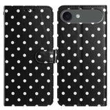 Small Dots Pattern Vegan Leather Phone Case, For iPhone 17e / 16e, For iPhone 17 Pro Max, For iPhone 17 Pro, For iPhone 17, For iPhone Air, For iPhone 16 Pro Max, For iPhone 16 Pro, For iPhone 16 Plus