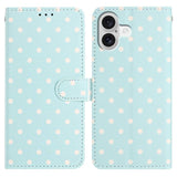 Small Dots Pattern Vegan Leather Phone Case, For iPhone 17e / 16e, For iPhone 17 Pro Max, For iPhone 17 Pro, For iPhone 17, For iPhone Air, For iPhone 16 Pro Max, For iPhone 16 Pro, For iPhone 16 Plus