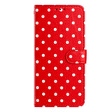 Small Dots Pattern Vegan Leather Phone Case, For iPhone 16, For iPhone 15 Pro Max, For iPhone 15 Pro, For iPhone 15 Plus, For iPhone 15, For iPhone 14 Plus, For iPhone 14, For iPhone 14 Pro