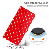 Small Dots Pattern Vegan Leather Phone Case, For iPhone 16, For iPhone 15 Pro Max, For iPhone 15 Pro, For iPhone 15 Plus, For iPhone 15, For iPhone 14 Plus, For iPhone 14, For iPhone 14 Pro
