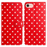 Small Dots Pattern Vegan Leather Phone Case, For iPhone 14 Pro Max, For iPhone SE 2022 / SE 2020 / 7 / 8, For iPhone 13 Pro Max, For iPhone 13 Pro, For iPhone 13, For iPhone 13 mini, For iPhone 12 Pro Max, For iPhone 12 / 12 Pro