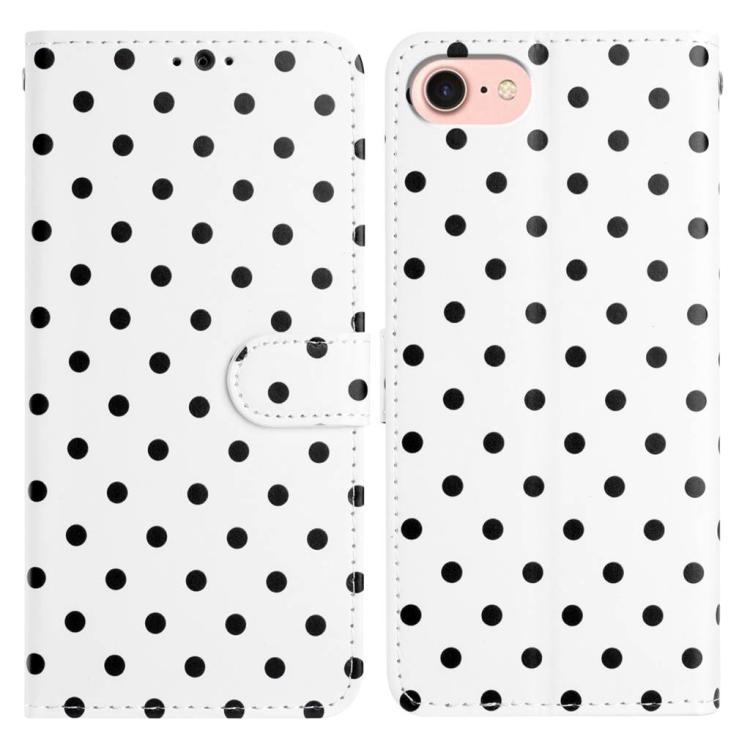Small Dots Pattern Vegan Leather Phone Case, For iPhone 14 Pro Max, For iPhone SE 2022 / SE 2020 / 7 / 8, For iPhone 13 Pro Max, For iPhone 13 Pro, For iPhone 13, For iPhone 13 mini, For iPhone 12 Pro Max, For iPhone 12 / 12 Pro