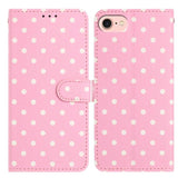 Small Dots Pattern Vegan Leather Phone Case, For iPhone 14 Pro Max, For iPhone SE 2022 / SE 2020 / 7 / 8, For iPhone 13 Pro Max, For iPhone 13 Pro, For iPhone 13, For iPhone 13 mini, For iPhone 12 Pro Max, For iPhone 12 / 12 Pro