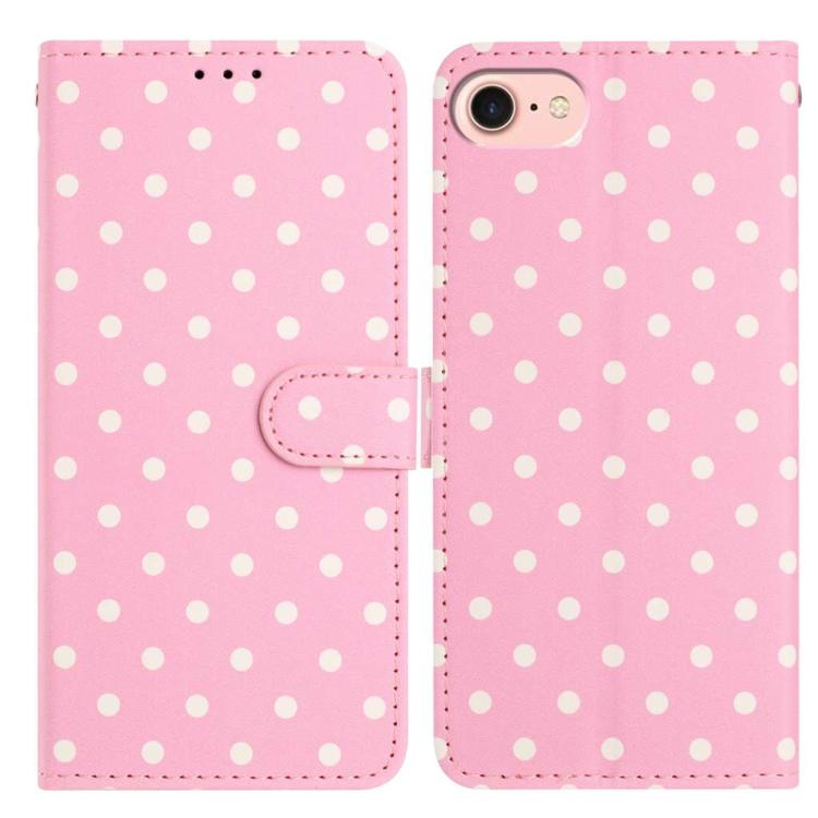 Small Dots Pattern Vegan Leather Phone Case, For iPhone 14 Pro Max, For iPhone SE 2022 / SE 2020 / 7 / 8, For iPhone 13 Pro Max, For iPhone 13 Pro, For iPhone 13, For iPhone 13 mini, For iPhone 12 Pro Max, For iPhone 12 / 12 Pro