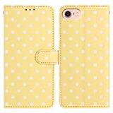 Small Dots Pattern Vegan Leather Phone Case, For iPhone 14 Pro Max, For iPhone SE 2022 / SE 2020 / 7 / 8, For iPhone 13 Pro Max, For iPhone 13 Pro, For iPhone 13, For iPhone 13 mini, For iPhone 12 Pro Max, For iPhone 12 / 12 Pro
