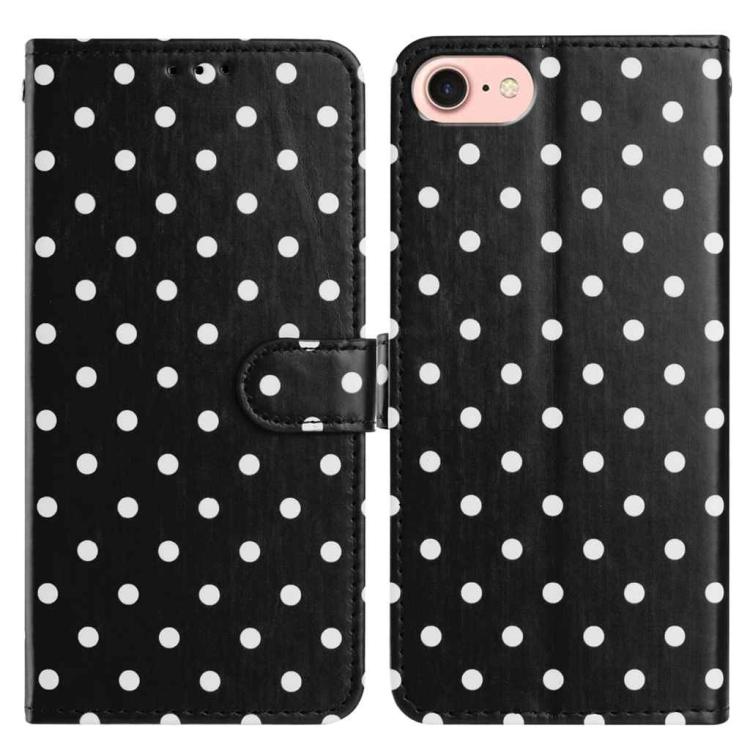 Small Dots Pattern Vegan Leather Phone Case, For iPhone 14 Pro Max, For iPhone SE 2022 / SE 2020 / 7 / 8, For iPhone 13 Pro Max, For iPhone 13 Pro, For iPhone 13, For iPhone 13 mini, For iPhone 12 Pro Max, For iPhone 12 / 12 Pro