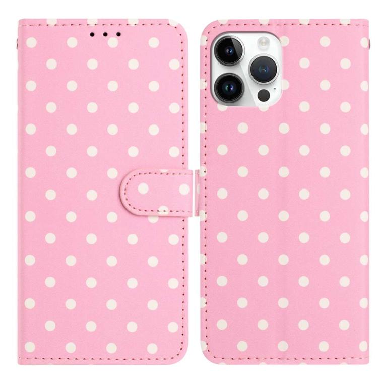 Small Dots Pattern Vegan Leather Phone Case, For iPhone 14 Pro Max, For iPhone SE 2022 / SE 2020 / 7 / 8, For iPhone 13 Pro Max, For iPhone 13 Pro, For iPhone 13, For iPhone 13 mini, For iPhone 12 Pro Max, For iPhone 12 / 12 Pro