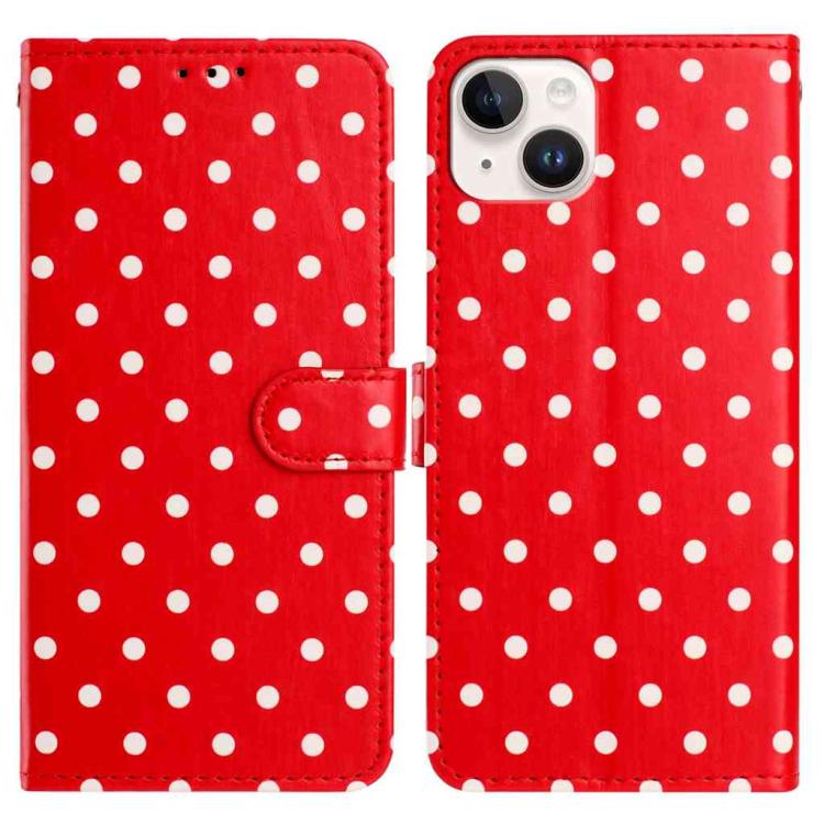Small Dots Pattern Vegan Leather Phone Case, For iPhone 14 Pro Max, For iPhone SE 2022 / SE 2020 / 7 / 8, For iPhone 13 Pro Max, For iPhone 13 Pro, For iPhone 13, For iPhone 13 mini, For iPhone 12 Pro Max, For iPhone 12 / 12 Pro