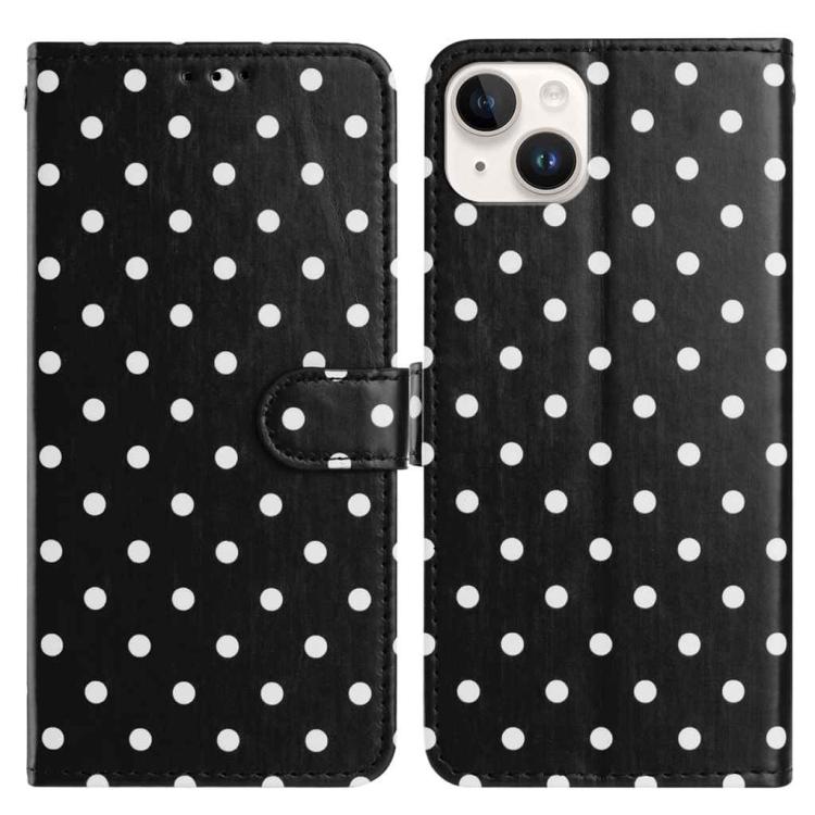 Small Dots Pattern Vegan Leather Phone Case, For iPhone 14 Pro Max, For iPhone SE 2022 / SE 2020 / 7 / 8, For iPhone 13 Pro Max, For iPhone 13 Pro, For iPhone 13, For iPhone 13 mini, For iPhone 12 Pro Max, For iPhone 12 / 12 Pro