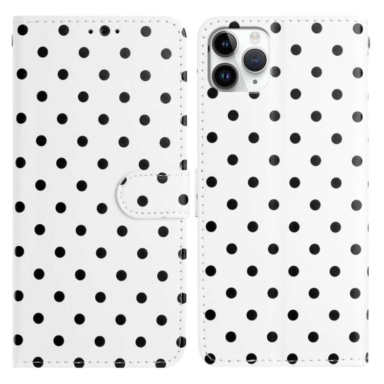 Small Dots Pattern Vegan Leather Phone Case, For iPhone 11 Pro Max, For iPhone 11, For iPhone 11 Pro, For iPhone X / XS, For iPhone XR, For iPhone XS Max, For iPhone 8 Plus / 7 Plus