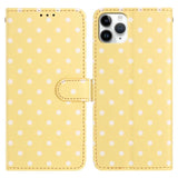 Small Dots Pattern Vegan Leather Phone Case, For iPhone 11 Pro Max, For iPhone 11, For iPhone 11 Pro, For iPhone X / XS, For iPhone XR, For iPhone XS Max, For iPhone 8 Plus / 7 Plus