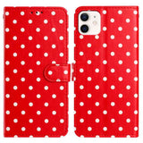 Small Dots Pattern Vegan Leather Phone Case, For iPhone 11 Pro Max, For iPhone 11, For iPhone 11 Pro, For iPhone X / XS, For iPhone XR, For iPhone XS Max, For iPhone 8 Plus / 7 Plus