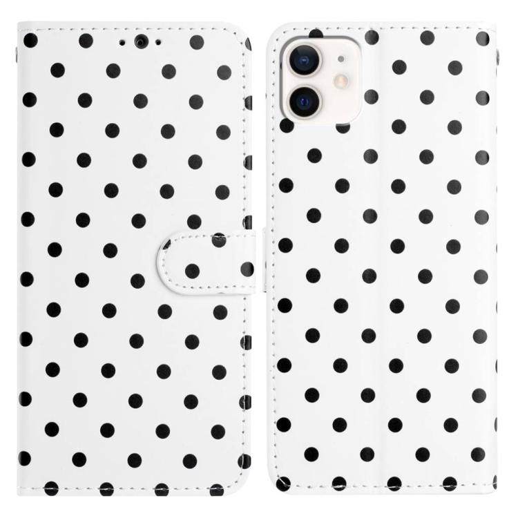 Small Dots Pattern Vegan Leather Phone Case, For iPhone 11 Pro Max, For iPhone 11, For iPhone 11 Pro, For iPhone X / XS, For iPhone XR, For iPhone XS Max, For iPhone 8 Plus / 7 Plus