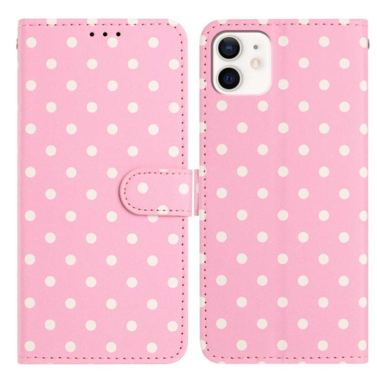 Small Dots Pattern Vegan Leather Phone Case, For iPhone 11 Pro Max, For iPhone 11, For iPhone 11 Pro, For iPhone X / XS, For iPhone XR, For iPhone XS Max, For iPhone 8 Plus / 7 Plus