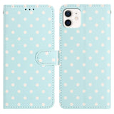 Small Dots Pattern Vegan Leather Phone Case, For iPhone 11 Pro Max, For iPhone 11, For iPhone 11 Pro, For iPhone X / XS, For iPhone XR, For iPhone XS Max, For iPhone 8 Plus / 7 Plus