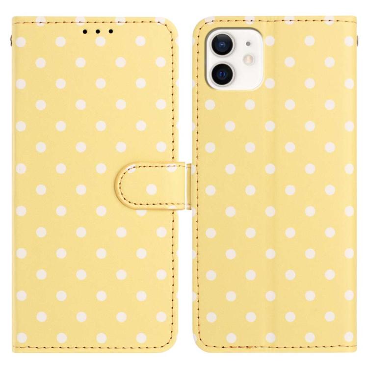 Small Dots Pattern Vegan Leather Phone Case, For iPhone 11 Pro Max, For iPhone 11, For iPhone 11 Pro, For iPhone X / XS, For iPhone XR, For iPhone XS Max, For iPhone 8 Plus / 7 Plus