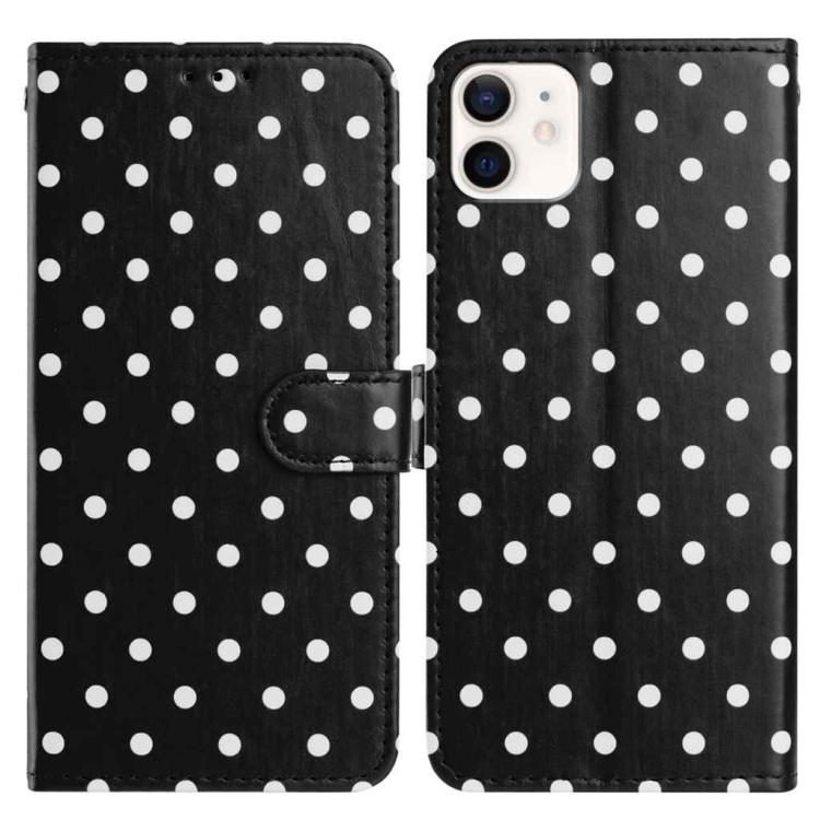 Small Dots Pattern Vegan Leather Phone Case, For iPhone 11 Pro Max, For iPhone 11, For iPhone 11 Pro, For iPhone X / XS, For iPhone XR, For iPhone XS Max, For iPhone 8 Plus / 7 Plus