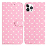 Small Dots Pattern Vegan Leather Phone Case, For iPhone 11 Pro Max, For iPhone 11, For iPhone 11 Pro, For iPhone X / XS, For iPhone XR, For iPhone XS Max, For iPhone 8 Plus / 7 Plus