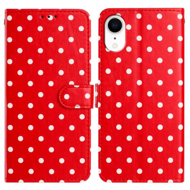 Small Dots Pattern Vegan Leather Phone Case, For iPhone 11 Pro Max, For iPhone 11, For iPhone 11 Pro, For iPhone X / XS, For iPhone XR, For iPhone XS Max, For iPhone 8 Plus / 7 Plus