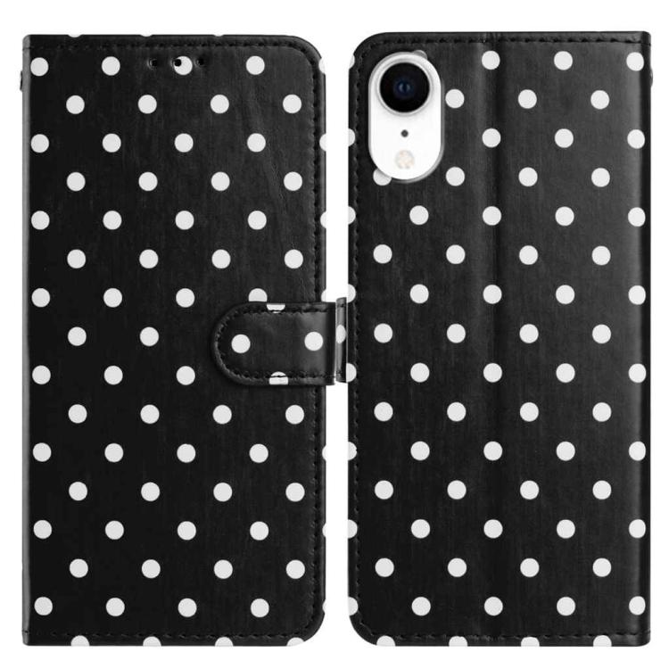 Small Dots Pattern Vegan Leather Phone Case, For iPhone 11 Pro Max, For iPhone 11, For iPhone 11 Pro, For iPhone X / XS, For iPhone XR, For iPhone XS Max, For iPhone 8 Plus / 7 Plus