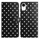 Small Dots Pattern Vegan Leather Phone Case, For iPhone 11 Pro Max, For iPhone 11, For iPhone 11 Pro, For iPhone X / XS, For iPhone XR, For iPhone XS Max, For iPhone 8 Plus / 7 Plus