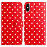 Small Dots Pattern Vegan Leather Phone Case, For iPhone 11 Pro Max, For iPhone 11, For iPhone 11 Pro, For iPhone X / XS, For iPhone XR, For iPhone XS Max, For iPhone 8 Plus / 7 Plus