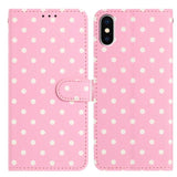 Small Dots Pattern Vegan Leather Phone Case, For iPhone 11 Pro Max, For iPhone 11, For iPhone 11 Pro, For iPhone X / XS, For iPhone XR, For iPhone XS Max, For iPhone 8 Plus / 7 Plus