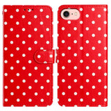 Small Dots Pattern Vegan Leather Phone Case, For iPhone 17e / 16e, For iPhone 17 Pro Max, For iPhone 17 Pro, For iPhone 17, For iPhone Air, For iPhone 16 Pro Max, For iPhone 16 Pro, For iPhone 16 Plus