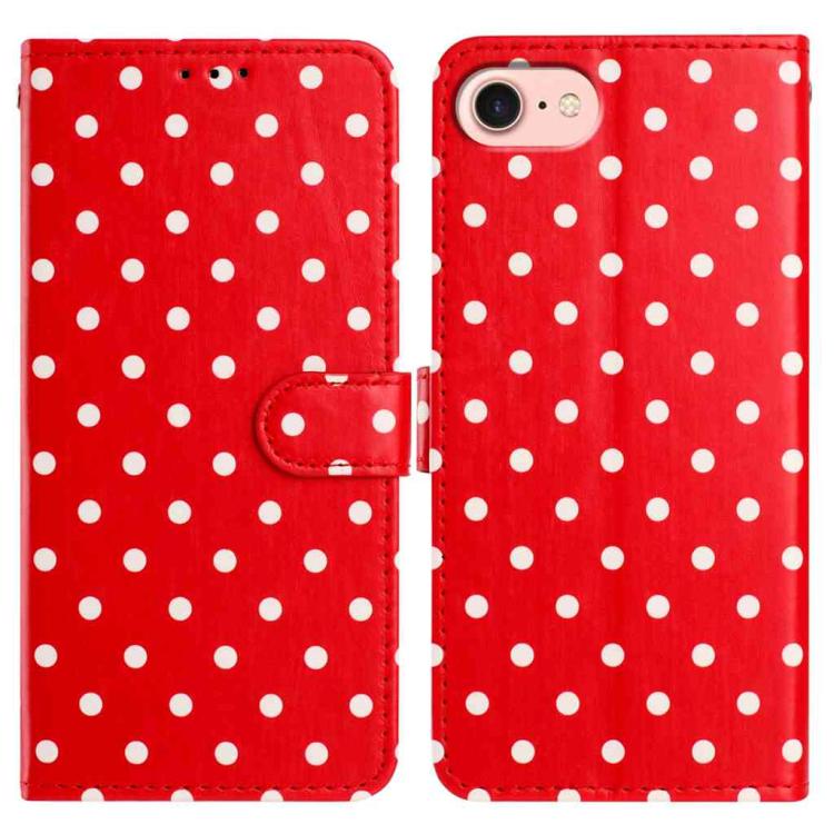 Small Dots Pattern Vegan Leather Phone Case, For iPhone 17e / 16e, For iPhone 17 Pro Max, For iPhone 17 Pro, For iPhone 17, For iPhone Air, For iPhone 16 Pro Max, For iPhone 16 Pro, For iPhone 16 Plus