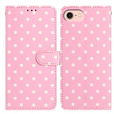 Small Dots Pattern Vegan Leather Phone Case, For iPhone 17e / 16e, For iPhone 17 Pro Max, For iPhone 17 Pro, For iPhone 17, For iPhone Air, For iPhone 16 Pro Max, For iPhone 16 Pro, For iPhone 16 Plus