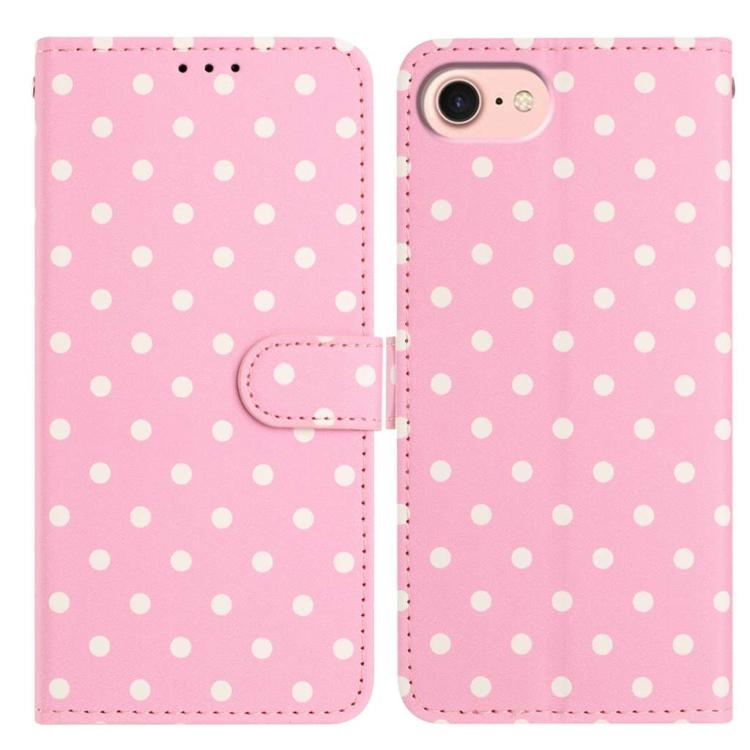 Small Dots Pattern Vegan Leather Phone Case, For iPhone 17e / 16e, For iPhone 17 Pro Max, For iPhone 17 Pro, For iPhone 17, For iPhone Air, For iPhone 16 Pro Max, For iPhone 16 Pro, For iPhone 16 Plus