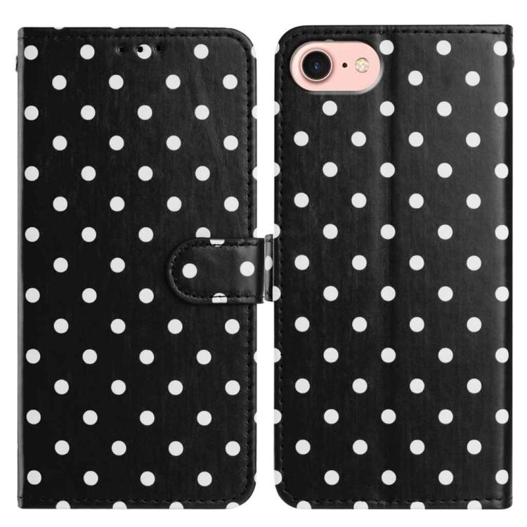 Small Dots Pattern Vegan Leather Phone Case, For iPhone 17e / 16e, For iPhone 17 Pro Max, For iPhone 17 Pro, For iPhone 17, For iPhone Air, For iPhone 16 Pro Max, For iPhone 16 Pro, For iPhone 16 Plus