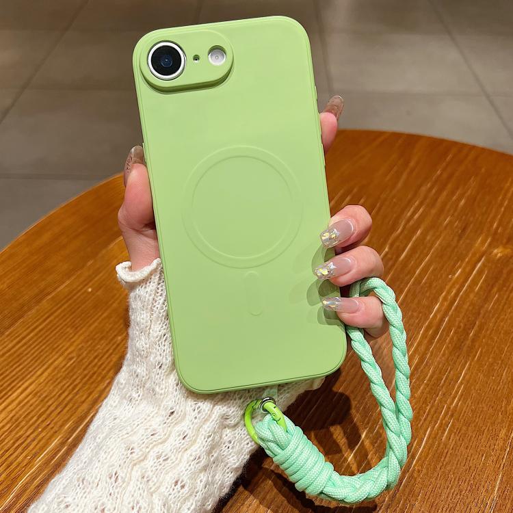 Solid Color Liquid Silicone Magnetic Phone Case with Lanyard, For iPhone 17e / 16e, For iPhone 17 Pro Max, For iPhone 17 Pro