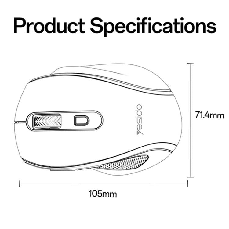 Yesido KB45 2.4G Business Wireless Mouse