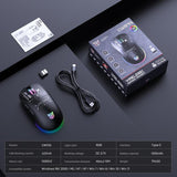 ONIKUMA CW935 12800DPI 2.4GHz + BT + Wired Tri-mode RGB Wireless Mouse, CW935