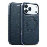 ESEBLE Ultra-thin Card Slot Magnetic Vegan Leather Phone Case, For iPhone 17 Pro Max, For iPhone 17 Pro, For iPhone 17, For iPhone Air