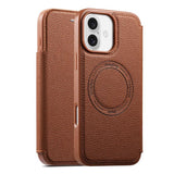 ESEBLE Ultra-thin Card Slot Magnetic Vegan Leather Phone Case, For iPhone 17 Pro Max, For iPhone 17 Pro, For iPhone 17, For iPhone Air