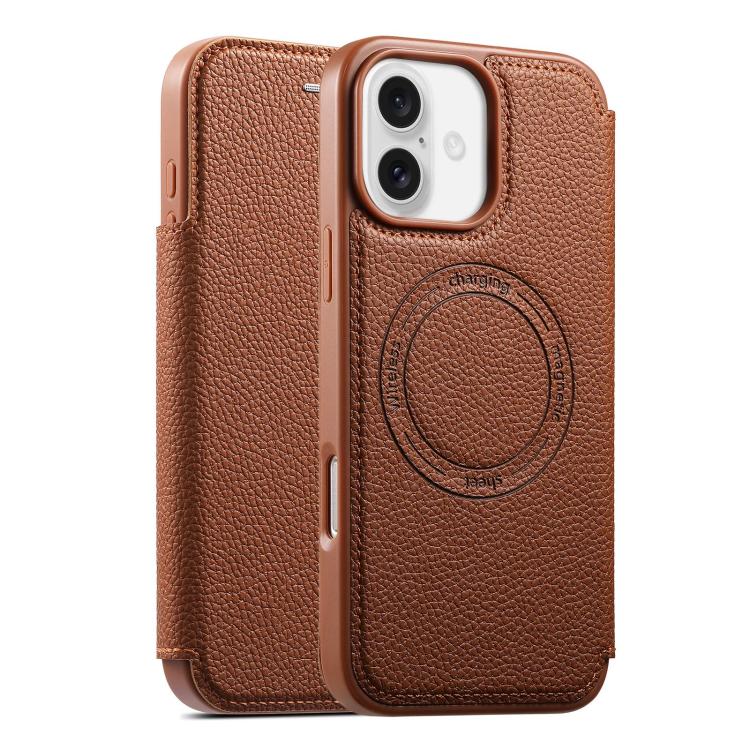 ESEBLE Ultra-thin Card Slot Magnetic Vegan Leather Phone Case, For iPhone 17 Pro Max, For iPhone 17 Pro, For iPhone 17, For iPhone Air