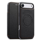 ESEBLE Ultra-thin Card Slot Magnetic Vegan Leather Phone Case, For iPhone 17 Pro Max, For iPhone 17 Pro, For iPhone 17, For iPhone Air