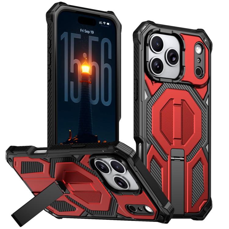 Hidden Metal Holder Magnetic Shockproof Phone Case, For iPhone 17 Pro Max, For iPhone 17 Pro, For iPhone 17, For iPhone Air, For iPhone 16 Pro Max, For iPhone 16 Pro, For iPhone 16 Plus, For iPhone 16