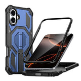 Hidden Metal Holder Magnetic Shockproof Phone Case, For iPhone 17 Pro Max, For iPhone 17 Pro, For iPhone 17, For iPhone Air, For iPhone 16 Pro Max, For iPhone 16 Pro, For iPhone 16 Plus, For iPhone 16