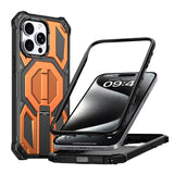 Hidden Metal Holder Magnetic Shockproof Phone Case, For iPhone 15 Pro Max, For iPhone 15 Pro, For iPhone 15 Plus / 14 Plus, For iPhone 15, For iPhone 14 / 13, For iPhone 14 Pro, For iPhone 14 Pro Max, For iPhone 13 Pro Max