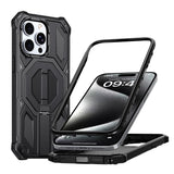Hidden Metal Holder Magnetic Shockproof Phone Case, For iPhone 15 Pro Max, For iPhone 15 Pro, For iPhone 15 Plus / 14 Plus, For iPhone 15, For iPhone 14 / 13, For iPhone 14 Pro, For iPhone 14 Pro Max, For iPhone 13 Pro Max