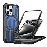 Hidden Metal Holder Magnetic Shockproof Phone Case, For iPhone 15 Pro Max, For iPhone 15 Pro, For iPhone 15 Plus / 14 Plus, For iPhone 15, For iPhone 14 / 13, For iPhone 14 Pro, For iPhone 14 Pro Max, For iPhone 13 Pro Max