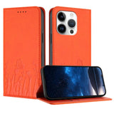 Tulips Butterfly Pattern Magnetic Vegan Leather Phone Case, For iPhone 16, For iPhone 15 Pro Max, For iPhone 15 Pro, For iPhone 15 Plus