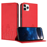 Tulips Butterfly Pattern Magnetic Vegan Leather Phone Case, For iPhone 12 mini, For iPhone 11 Pro Max, For iPhone 11, For iPhone 11 Pro